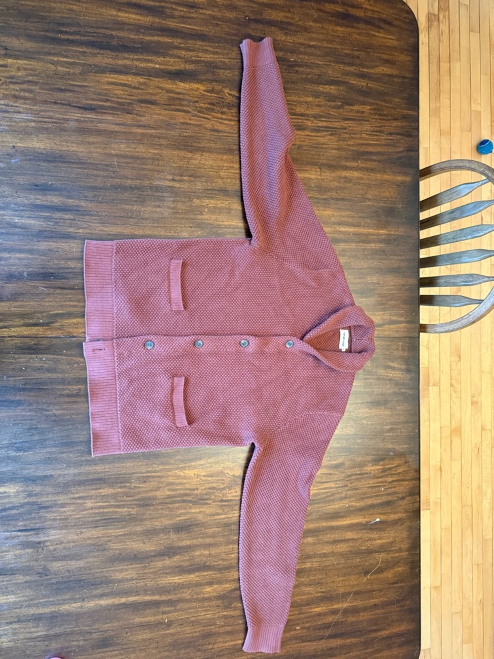 Taylor Stitch Crawford Black Cherry Knit Button Cardigan - Never wore